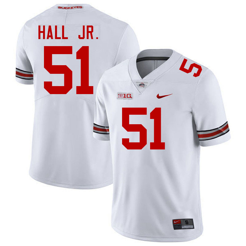 Mike Hall Jr. Ohio State Buckeyes Jersey College Football Uniforms-White